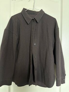 Uniqlo Dark Brown Button-Up Jacket